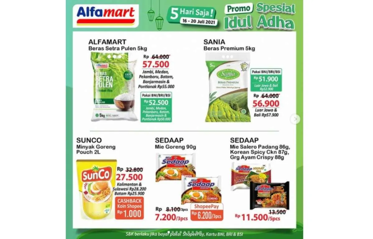 Promo JSM Alfamart 16-20 Juli 2021, diskonan Idul Adha! 