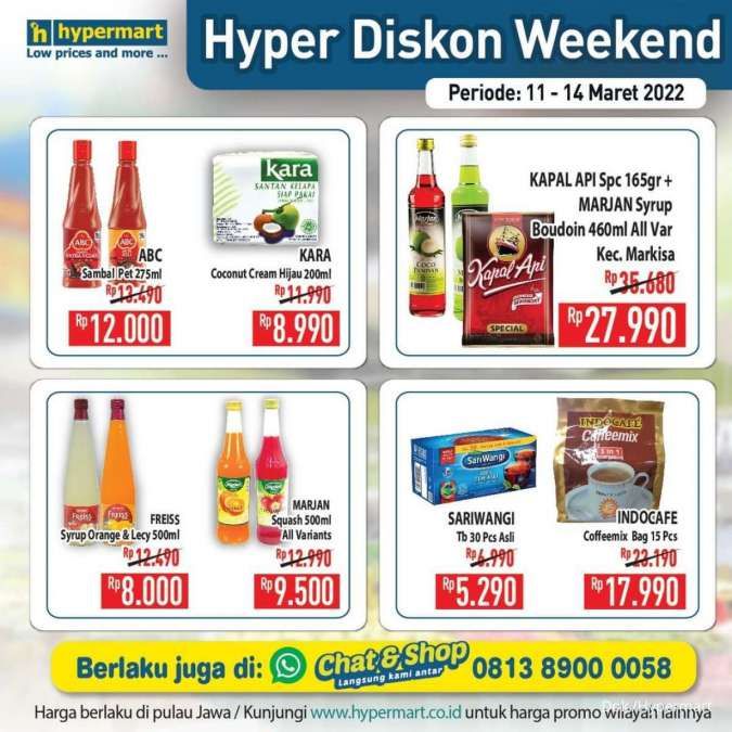 Promo JSM Hypermart Hyper Diskon Weekend Mulai 11-14 Maret 2022
