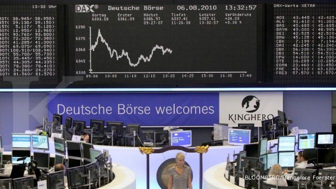 Bursa Eropa lesu setelah kemarin reli