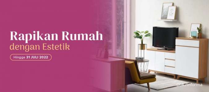 Promo Informa Juli 2022, Aneka Kabinet Minimalis dan Estetik Mulai Rp 1 Jutaan
