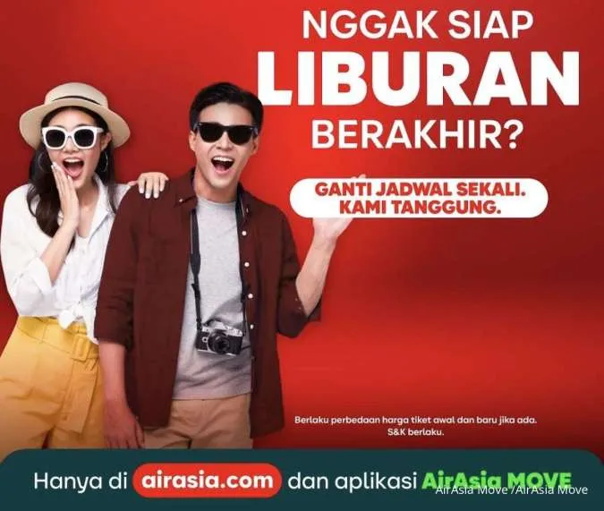Fitur Baru AirAsia Move, Gratis Biaya Ubah Jadwal Penerbangan