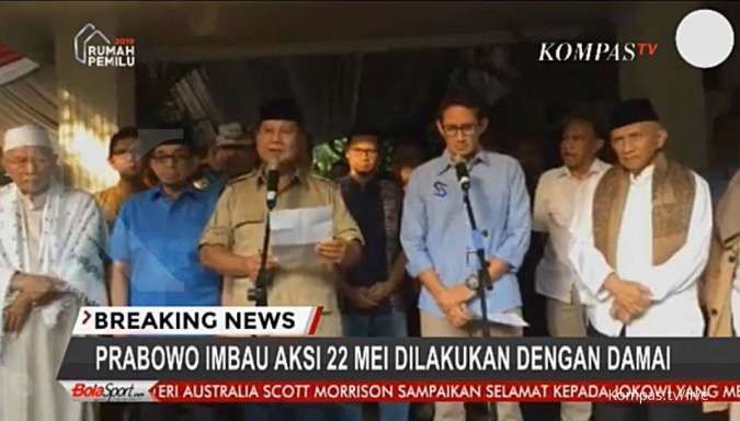 Prabowo-Sandiaga menyatakan siap hadir di sidang MK bila diperlukan