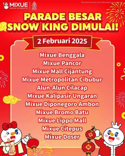 Promo Mixue Spesial Imlek 25 Januari-2 Februari 2025