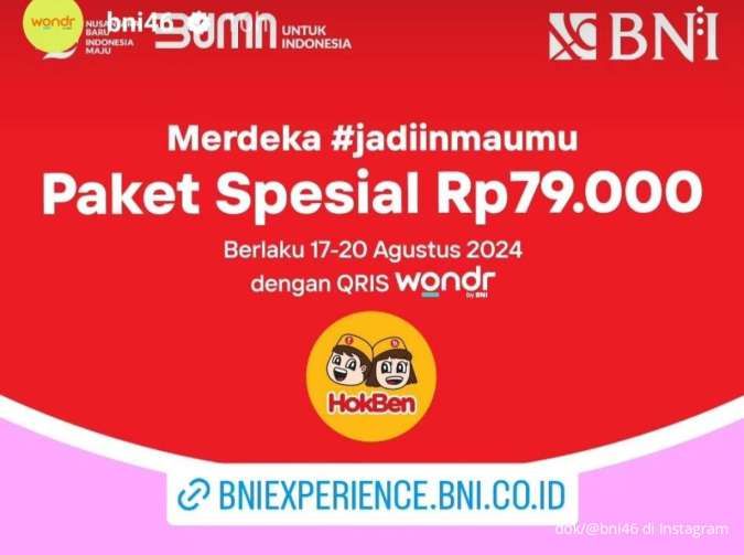 Promo Wondr by BNI Merdeka Agustus 2024 di HokBen hingga Cinepolis Berakhir Hari Ini