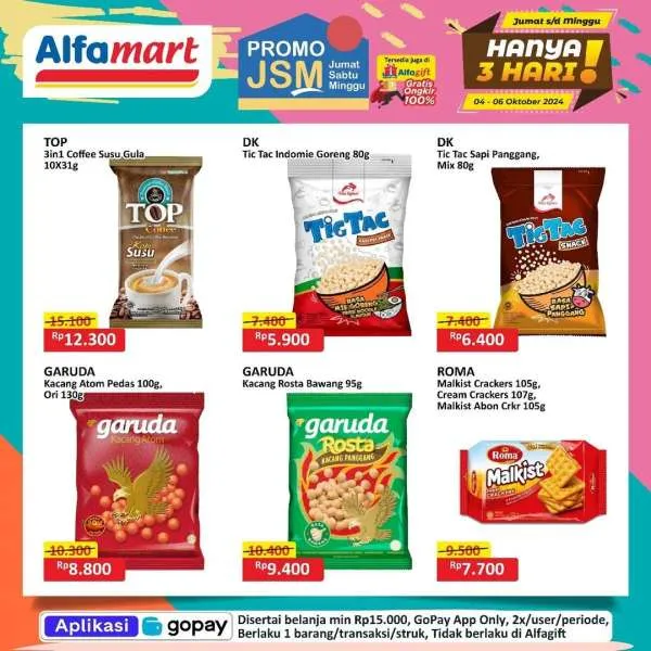 Promo JSM Alfamart Periode 4-6 Oktober 2024