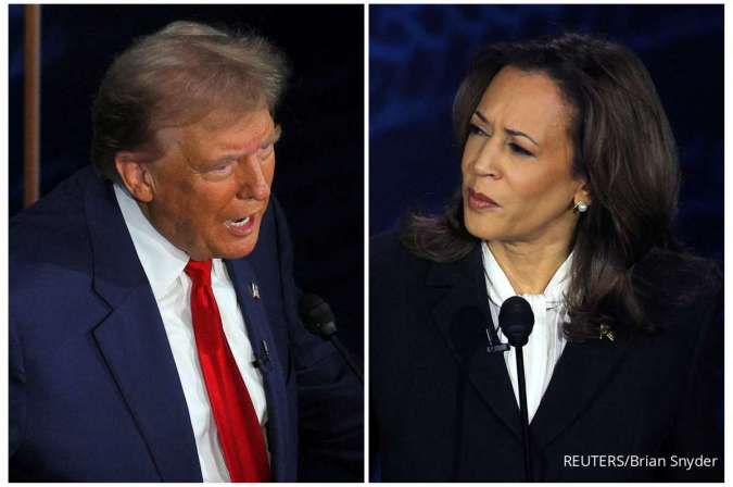 Investor Sambut Dingin Debat Trump-Harris, Sementara Kamala Harris Dianggap Unggul