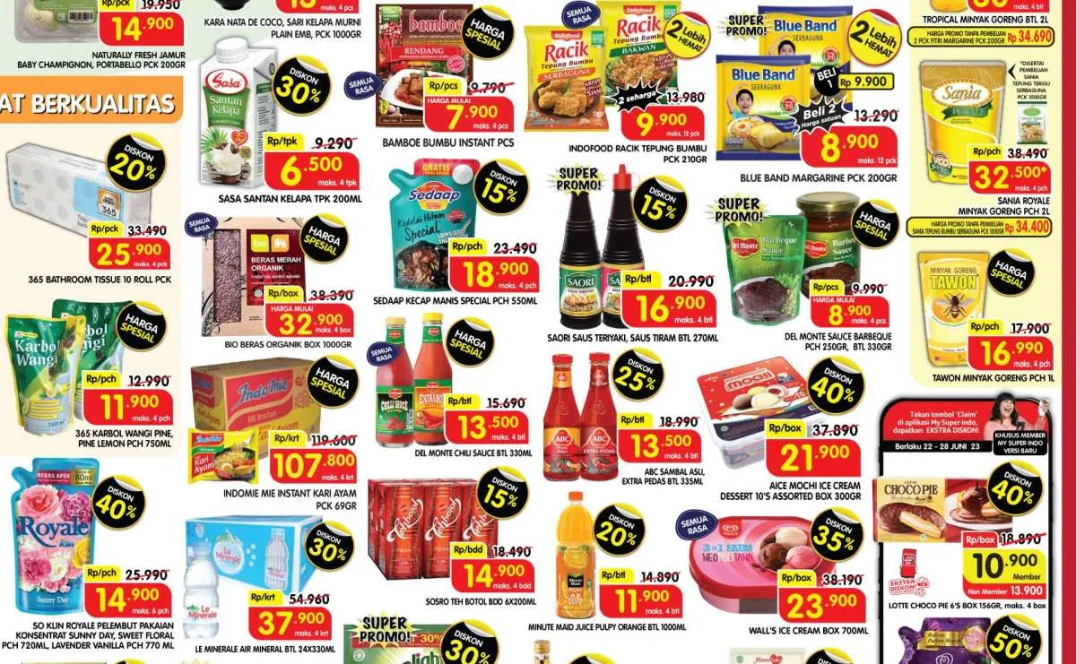 Promo Superindo Spesial Gajian 26-29 Juni 2023, Beli 1 Gratis 1 untuk Beberapa Produk