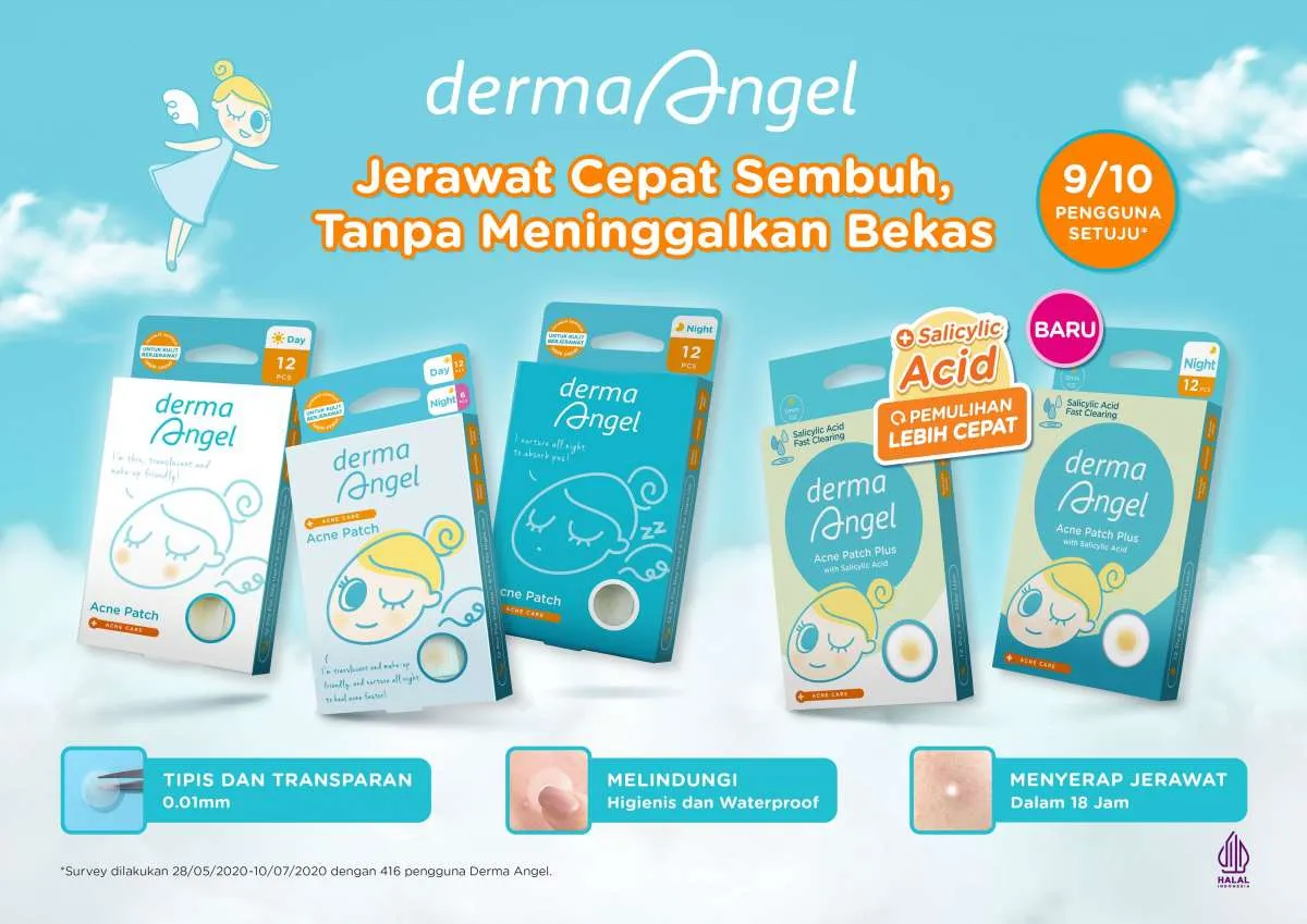 Terbaru! Derma Angel Hadirkan Acne Patch Plus Day & Night Bantu Atasi Jerawat Batu 