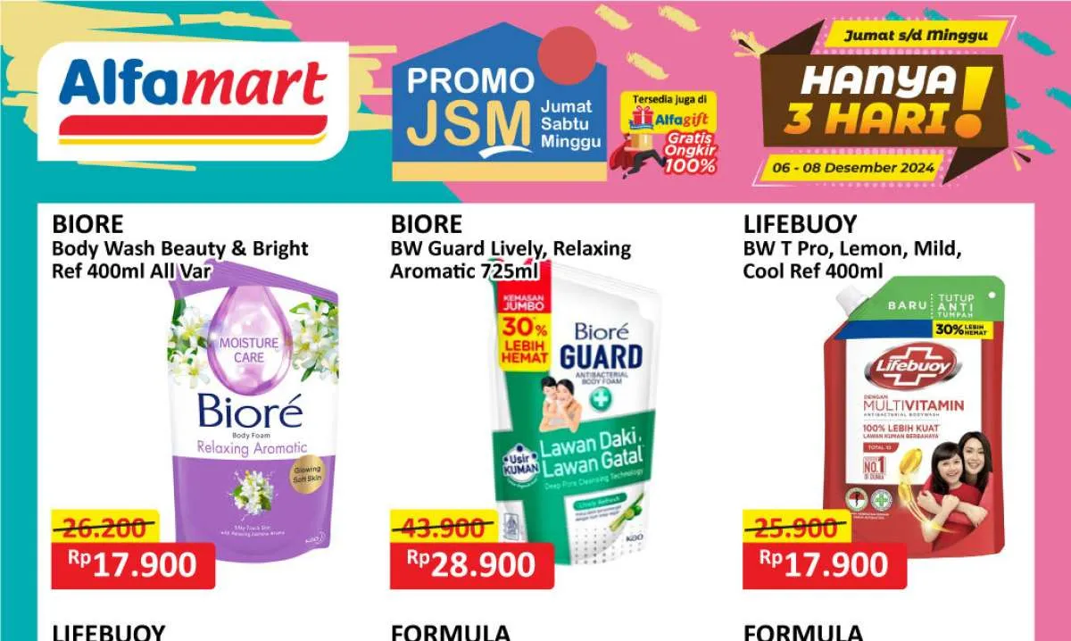 Promo Deterjen dan Sabun Mandi Weekend Berakhir Besok, So Soft & Biore Harga Spesial