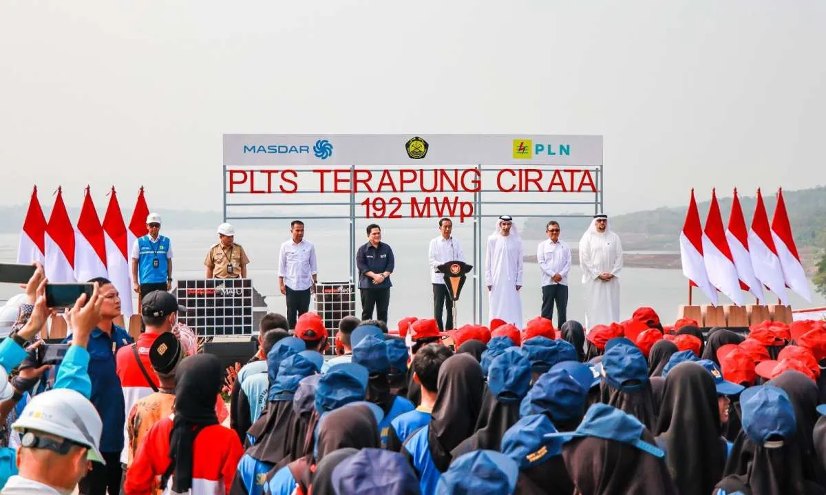 Peresmian Pembangkit Listrik Tenaga Surya Terapung Cirata, Terbesar di Asia Tenggara 