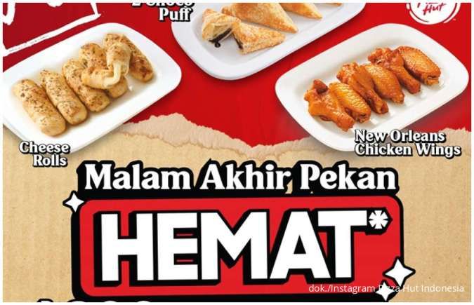 Promo Pizza Hut Weekend Hemat, Paket Pizza Spesial 6 Menu Diskon hingga 55%