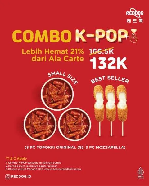 Promo Reddog Combo K-Pop
