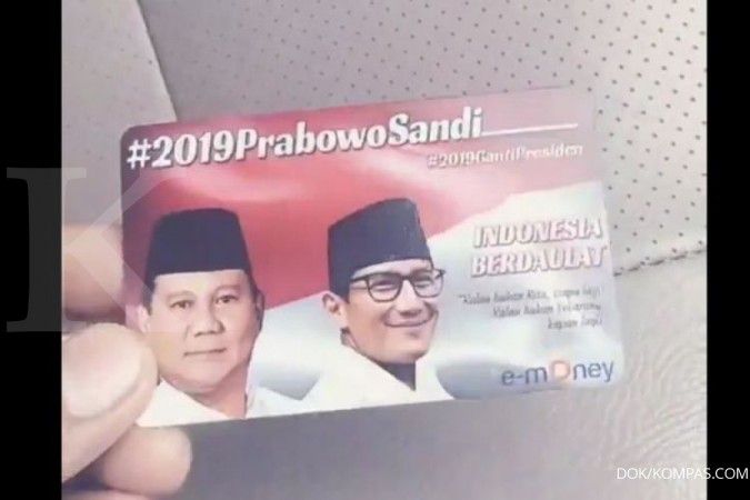 Bawaslu mengaku belum tahu kartu e-money Prabowo-Sandiaga