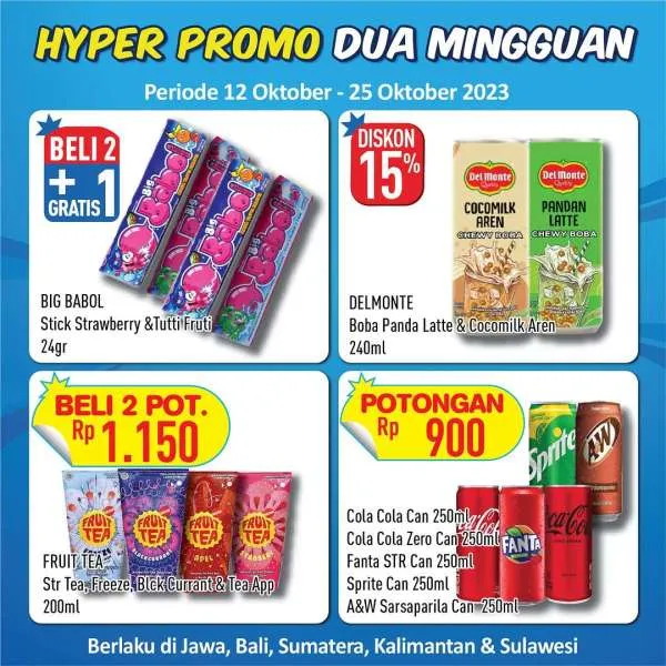 Promo Hypermart Dua Mingguan Periode 12-25 Oktober 2023