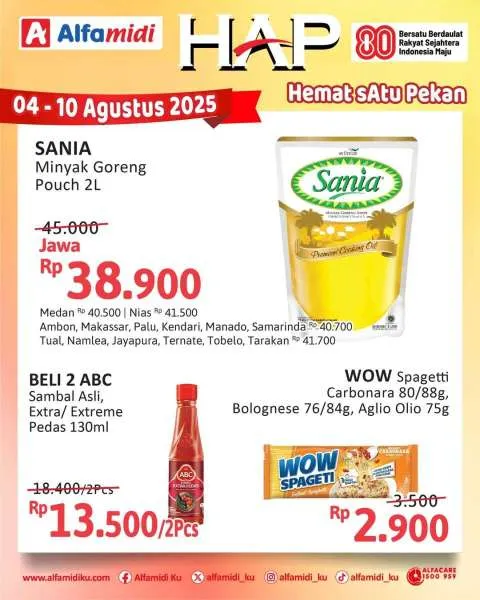 Promo Alfamidi Hemat Satu Pekan Periode 4-10 Agustus 2025