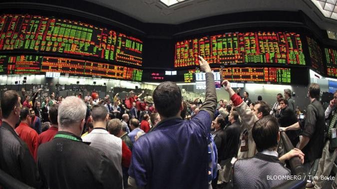 Akhir pekan, Wall Street layu akibat Eropa