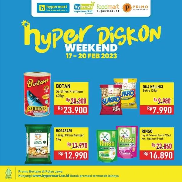 Promo Hypermart Hyper Diskon Weekend Periode 17-20 Februari 2023