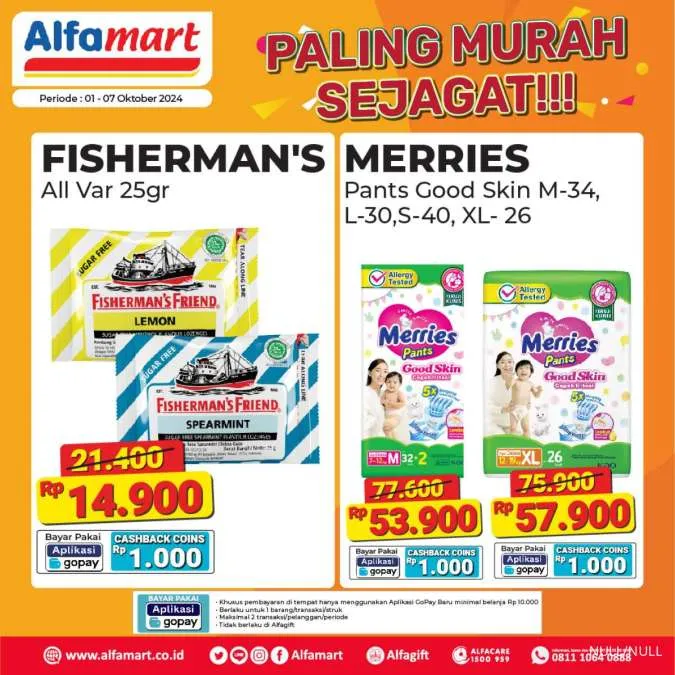 Promo Alfamart Paling Murah Sejagat Periode 1-7 Oktober 2024