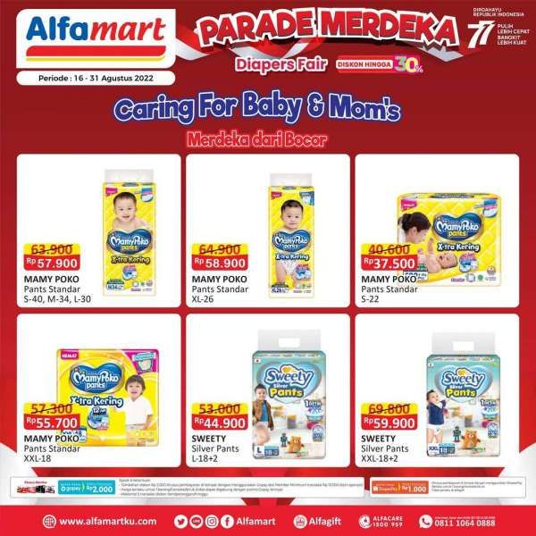 Promo Alfamart s/d 31 Agustus 2022, Belanja Popok Anak & Popok Dewasa Diskon s/d 30%!