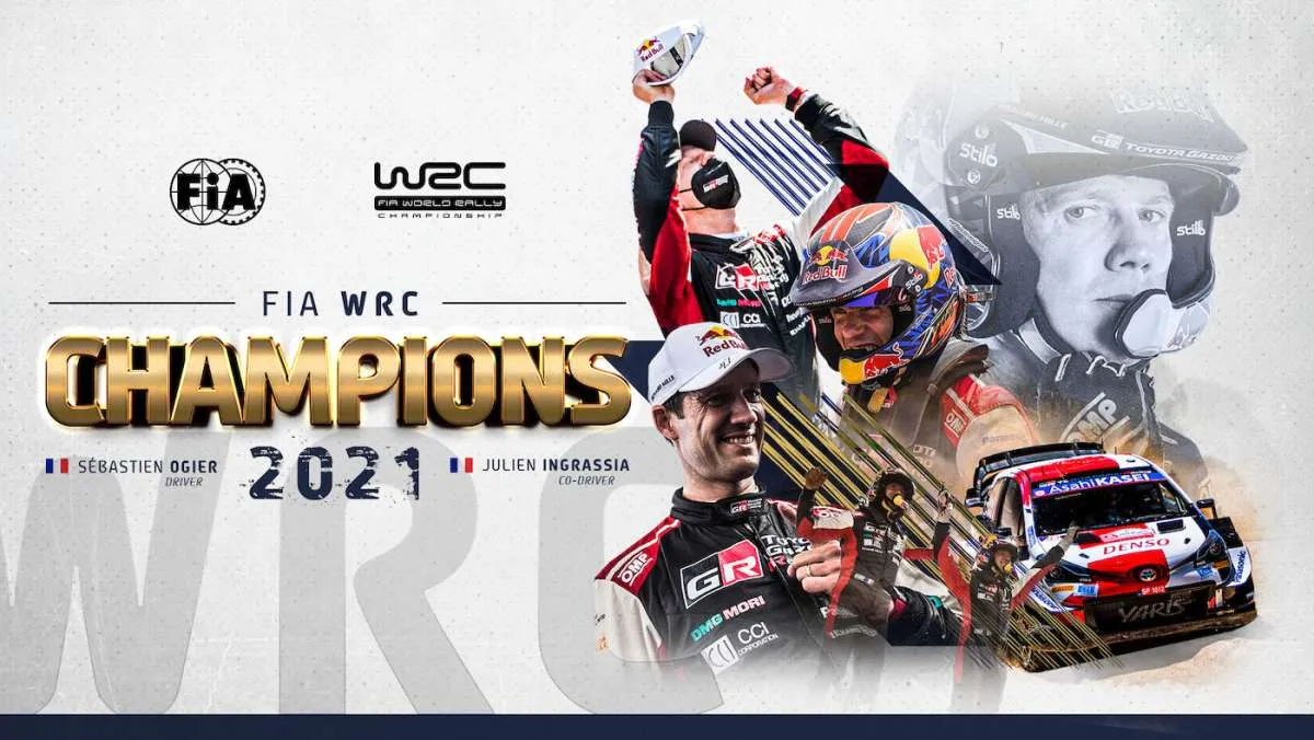 Sebastian Ogier dan Toyota menjadi juara WRC 2021