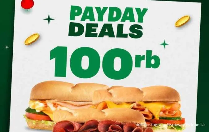 Jajan Hemat dengan Promo Subway Payday Deals 30-31 Oktober, 3 Sandwich Cuma Rp 100K