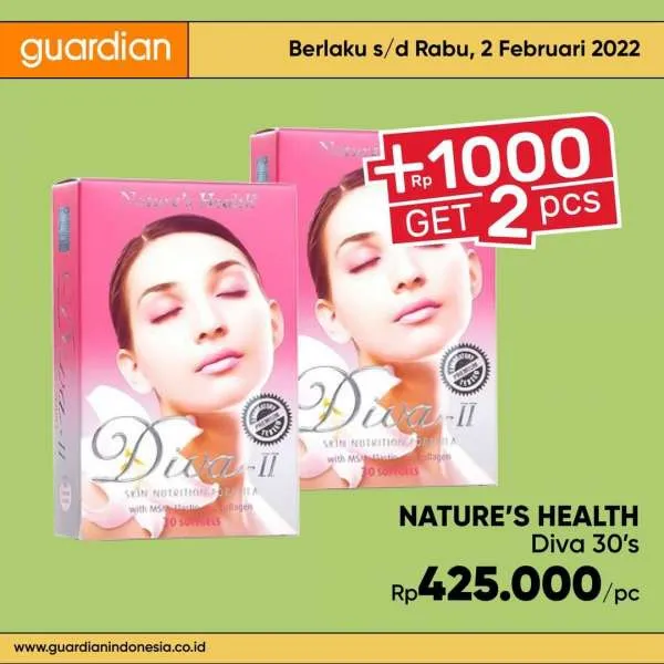 Promo Guardian +1000 Get 2 Pcs Periode 27 Januari-2 Februari 2022