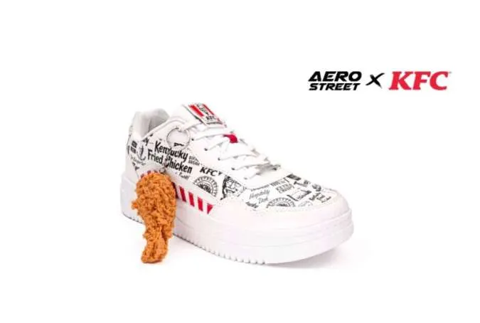 sepatu dengan aroma ‘ayam goreng KFC’ Aerostreet X KFC 