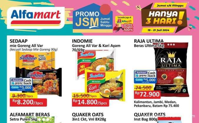 Promo JSM Alfamart Hari Ini, Mie Instan Sedaap dan Indomie Beli Banyak Lebih Hemat