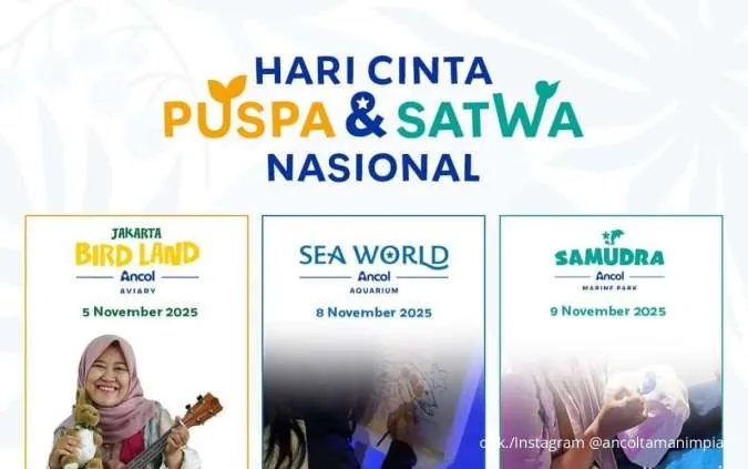 Ikuti Event Gratis Hari Cinta Puspa & Satwa di Ancol yuk, Penuh Aktivitas Seru