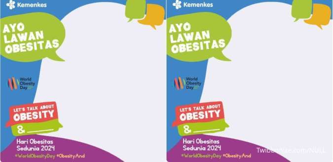 Tema dan Twibbon Hari Obesitas Sedunia 2024, Yuk Ramaikan di Sosmed!