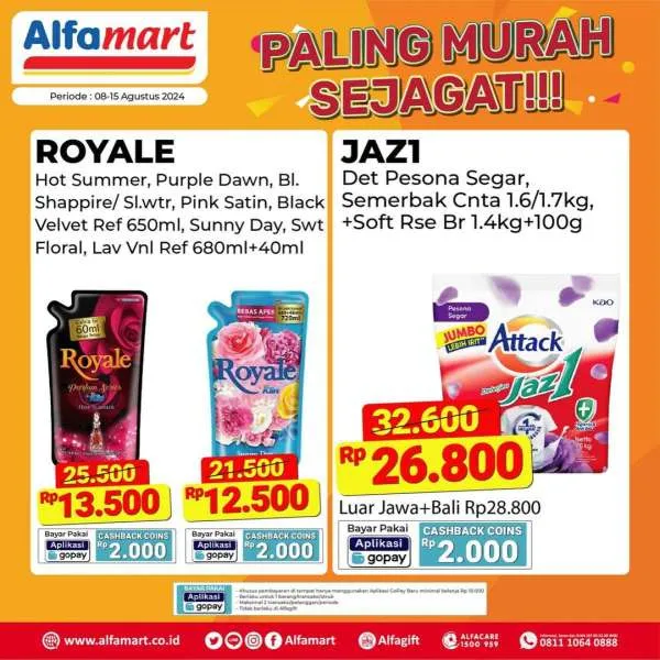 Promo Alfamart Paling Murah Sejagat Periode 1-15 Agustus 2024