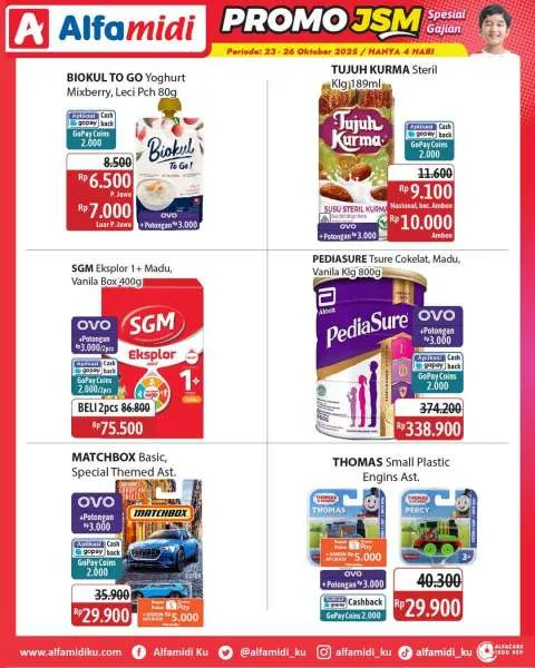 Promo JSM Alfamidi Spesial Gajian Periode 23-26 Oktober 2025