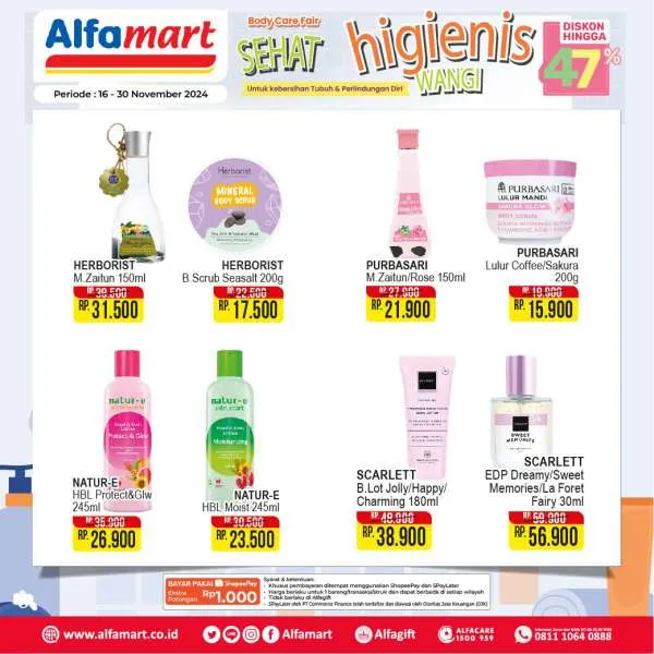 Promo Alfamart Body Care Fair Periode 16-30 November 2024