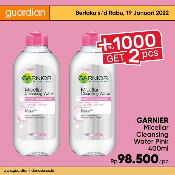 Katalog Promo Guardian +1000 Get 2 Pcs Periode hingga 19 Januari 2022