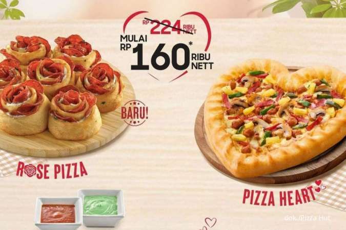 Promo Valentine, Pizza Hut Combo Spesial Rose Pizza dan Pizza Heart Lebih Hemat