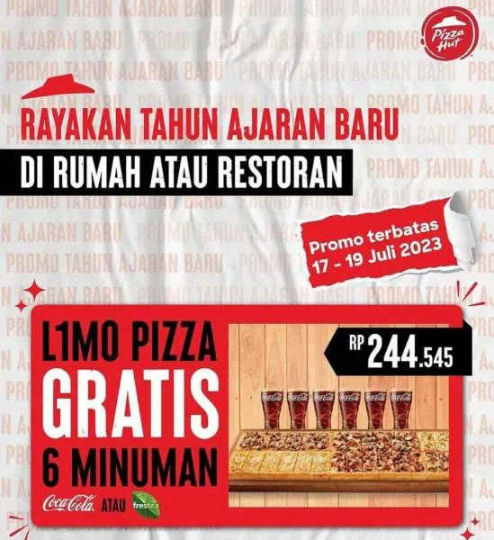 Promo Beli Limo Pizza Gratis 6 Minuman di Pizza Hut