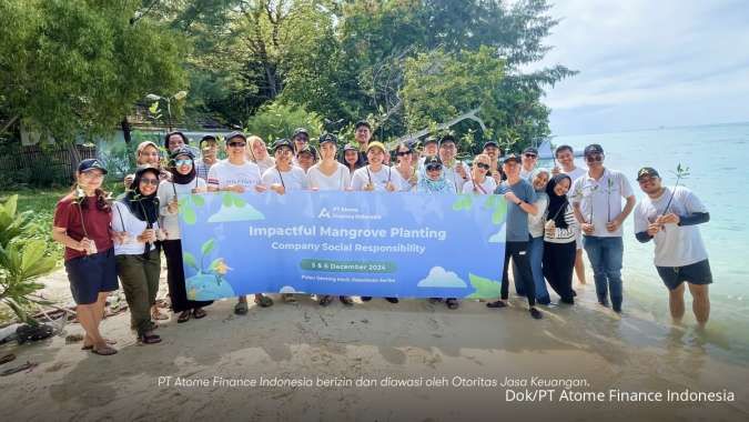 PT Atome Finance Mitigasi Perubahan Iklim lewat PenanamanBakau di Pulau Genteng Kecil