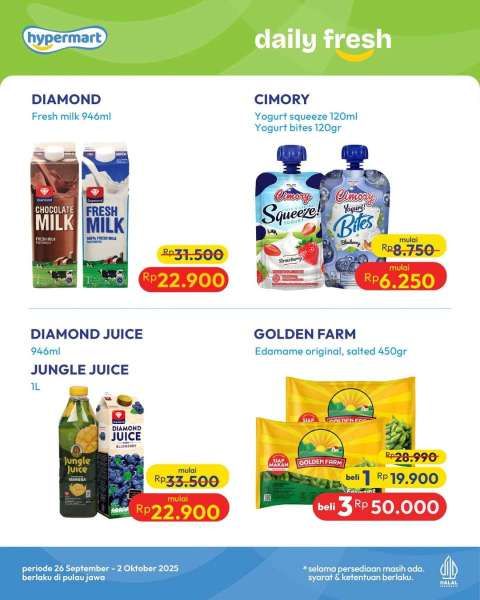 Promo JSM Hypermart Hyper Diskon Weekend Periode 26-29 September 2025