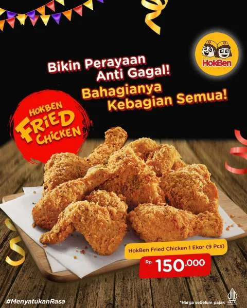 Promo HokBen Paket 9 Fried Chicken Hemat