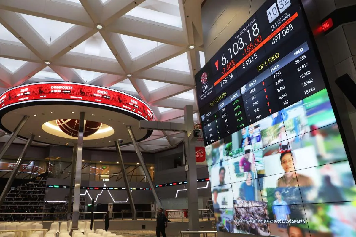 IHSG Turun 1,55% Usai Pengumuman Danantara, Cek Proyeksinya untuk Selasa (25/4)
