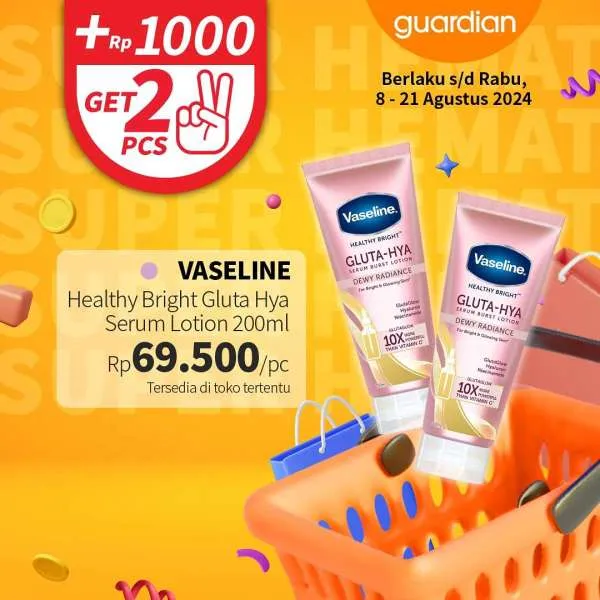 Promo Guardian Super Hemat Periode 8-21 Agustus 2024
