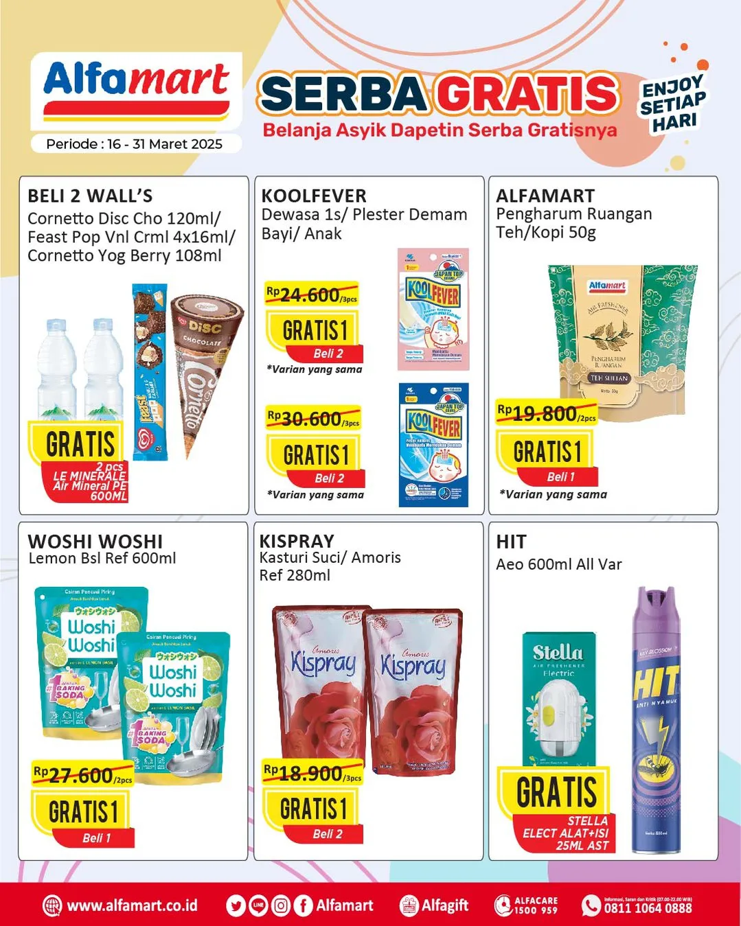 Promo Alfamart Serba Gratis Periode 16-31 Maret 2025