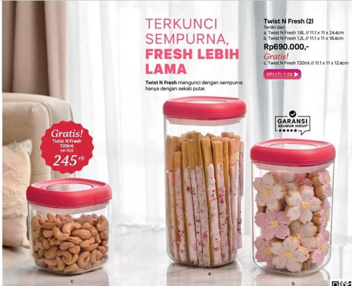 Katalog Promo Tupperware November 2023, Ada Produk Baru Penyimpan Makanan Ringan