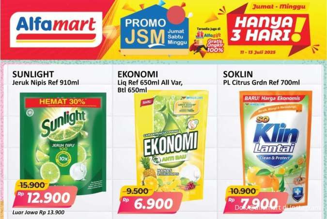 Promo JSM Alfamart 13 Juli 2025, Promo Sabun Ekonomi & Sunlight Sampai Minggu