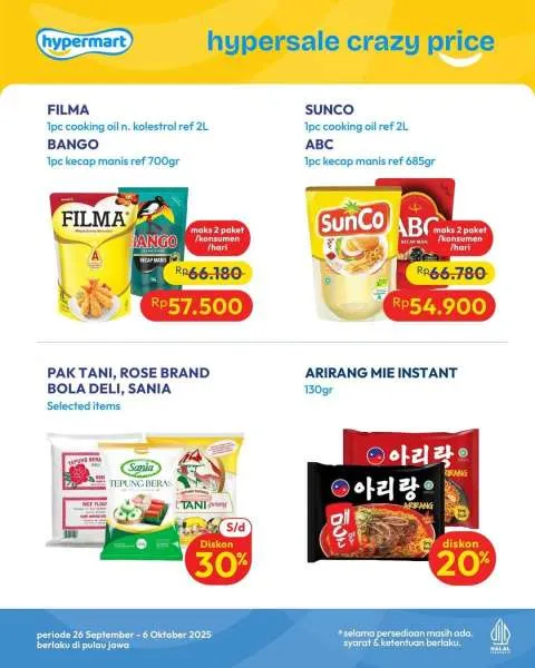 Promo JSM Hypermart Hyper Diskon Weekend Periode 26-29 September 2025