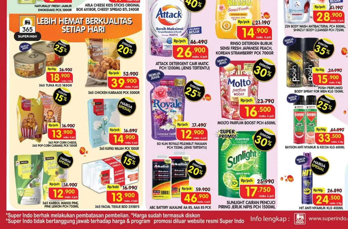 Promo JSM Superindo 14 Juni 2025, Dapatkan Molto dan Sunlight Diskon 30%