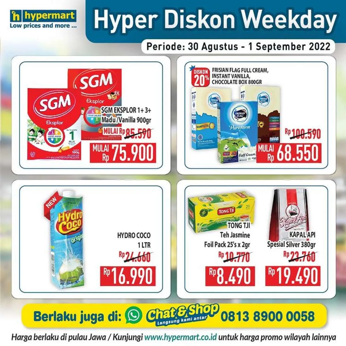 Promo Hypermart s/d 1 September 2022, Banyak Potongan Harga Menarik di Hari Kerja