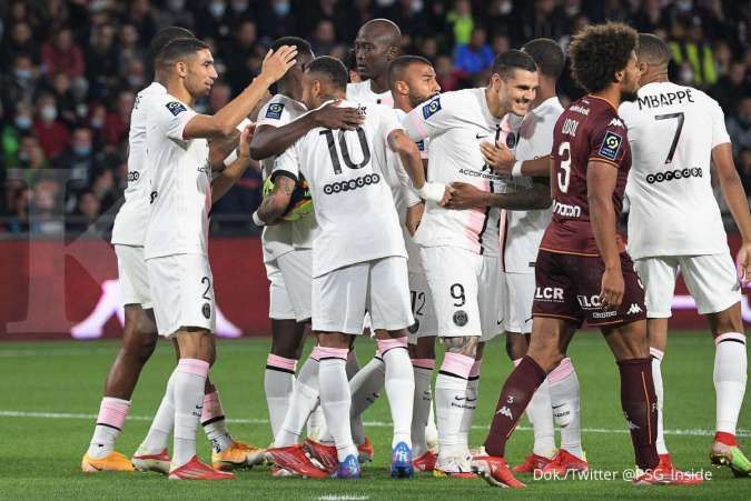 Hasil Metz vs PSG di Ligue 1: Les Parisiens bungkam Les Grenats 1-2