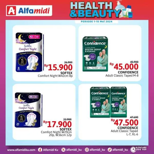 Promo Alfamidi Health & Beauty Periode 1-15 Mei 2024