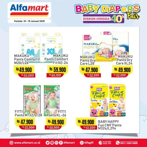 Promo Alfamart Baby & Kids Fair Diskon s/d 40% Periode 1-15 Januari 2025